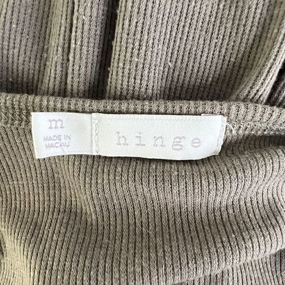 Hinge Ribbed Tank Top A Nordstrom Brand Green Medium - Picture 5 of 7
